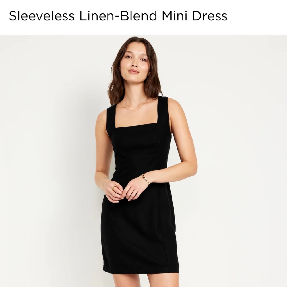 NWT Old Navy Linen-Blend Mini Dress